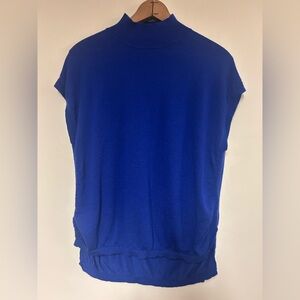 Reiss 100% Merino Wool Cap Sleeve Sweater Gorgeous Vibrant Cobalt Blue
